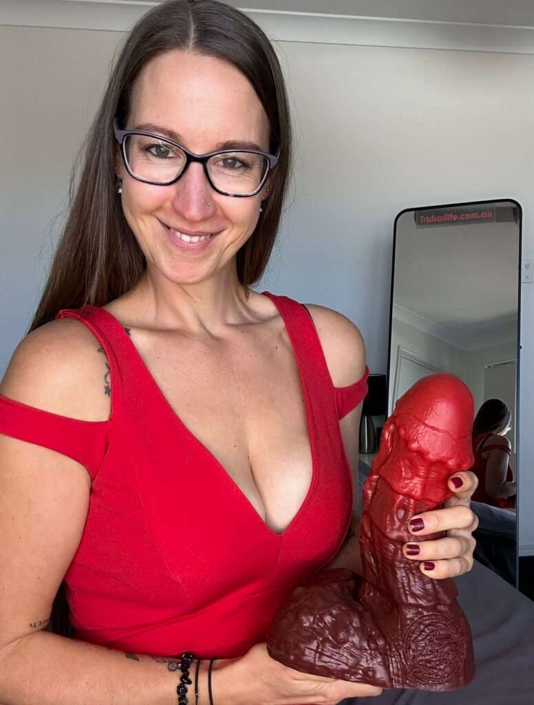 Pleasure Toy Queen Patricia with the Bad Dragon Baron.