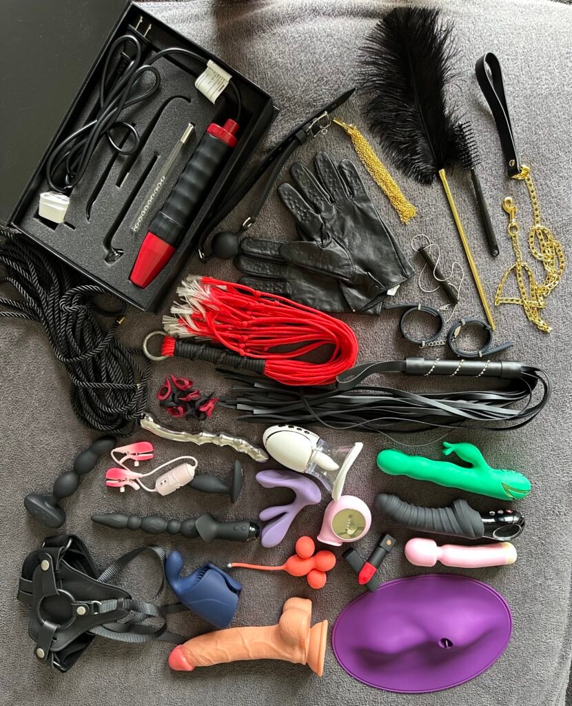 Pleasure Toy Queen's favourite pleasure toys and kinky tools collection. 