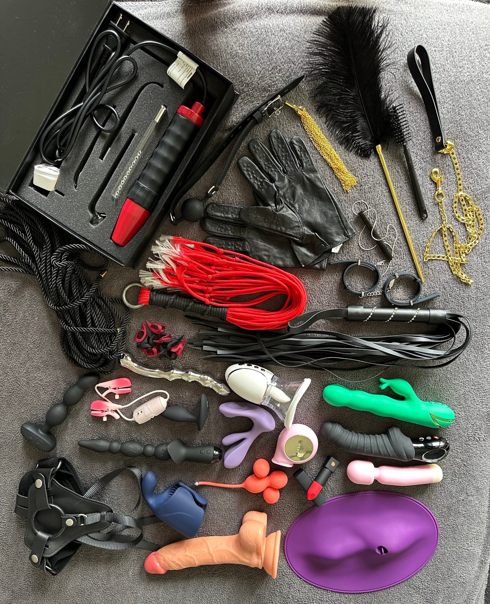 Pleasure Toy Queen's favourite pleasure toys and kinky tools collection.