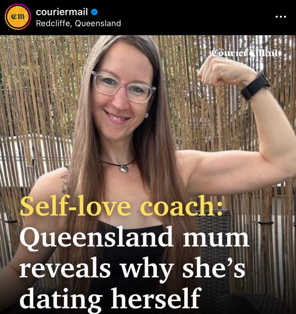 Pleasure Toy Queen Patricia featured int he Courier Mail Newspaper as the Self-love Coach of QLD.